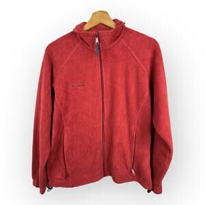 Columbia Womens Size Medium Benton Springs Fleece Zip Up Jacket Hiking